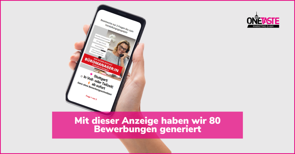 Social Media Recruiting Erfolgsgeschichten mit Onetaste