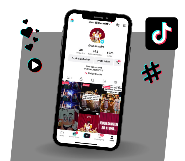TikTok-Profil-Smartphone